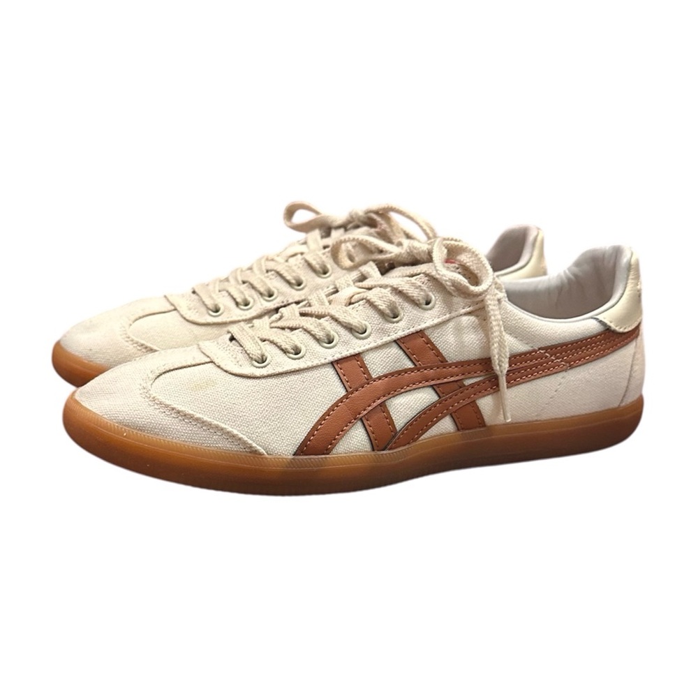 Onitsuka Tiger Tokuten "Cream/Caramel" Sneakers Size 6.5 M / 8 W - Picture 3 of 9